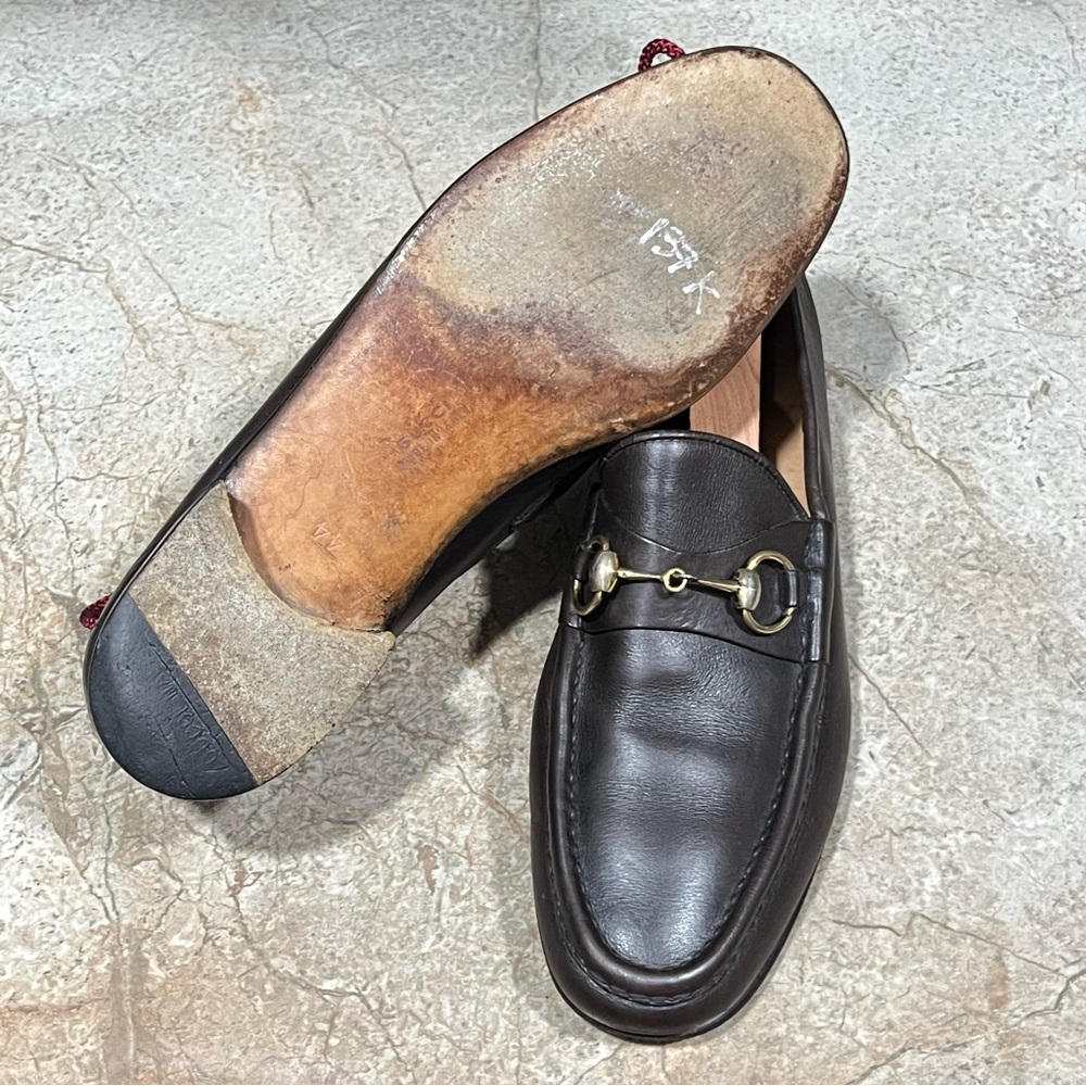 Gucci 1953 Horsebit Brown Leather Classic Loafers - Picture 7 of 9